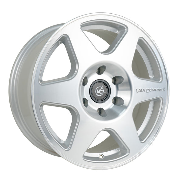Slice Wheel Silver Machined 17x8 30mm Offset 6x130 Bc Sprinter 2500 07-Up Sprinter 2500 (2010-Up) Van Compass