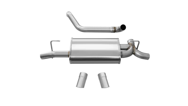Corsa Performance - Sport, Touring / 2.5 in Axle-Back Turn Downs | 2018-23 Jeep Wrangler JLU/JL 3.6L, 2019-23 2.0T