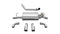 Corsa Performance - Sport, Touring / 2.5 in Axle-Back Rolled 4.0 in | 2018-23 Jeep Wrangler JLU/JL 3.6L, 2019-23 2.0T