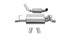 Corsa Performance - Sport, Touring / 2.5 in Axle-Back Turn Downs | 2018-23 Jeep Wrangler JLU/JL 3.6L, 2019-23 2.0T