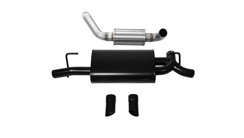 Corsa Performance - Sport, Touring / 2.5 in Axle-Back Turn Downs | 2018-23 Jeep Wrangler JLU/JL 3.6L, 2019-23 2.0T