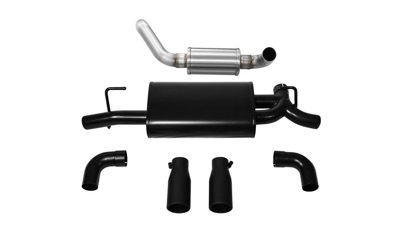 Corsa Performance - Sport, Touring / 2.5 in Axle-Back Rolled 4.0 in | 2018-23 Jeep Wrangler JLU/JL 3.6L, 2019-23 2.0T