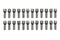 Sprinter Lug Bolt Kit Silver (24 Bolts) Sprinter 2500 (2010-Up) Van Compass