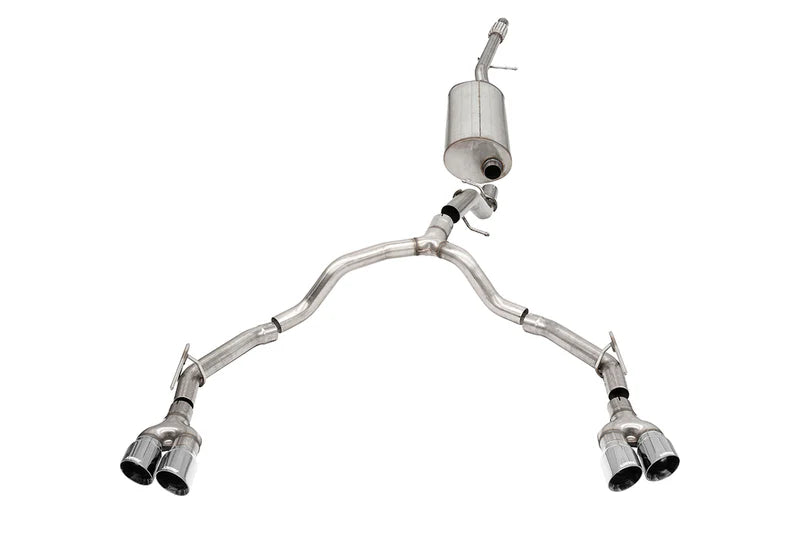 Corsa Performance - Sport / 3.0 in Cat-Back DRE 4.0 in Twin Tips | 2021-2024 Chevrolet Suburban, GMC Yukon XL 5.3L - Legends Auto Parts
