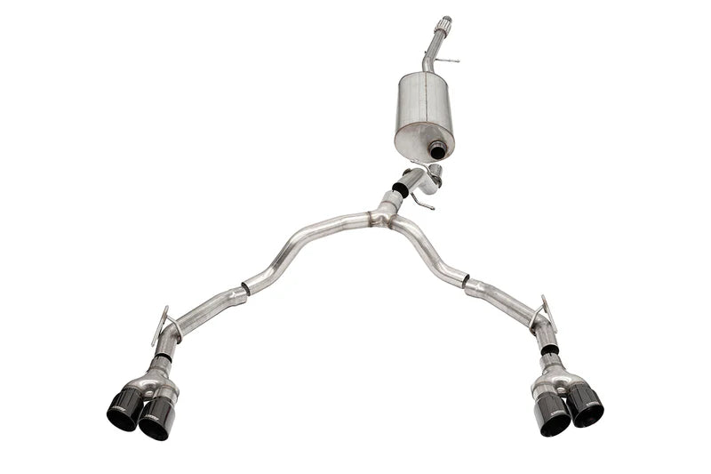 Corsa Performance - Sport / 3.0 in Cat-Back DRE 4.0 in Twin Tips | 2021-2024 Chevrolet Suburban, GMC Yukon XL 5.3L - Legends Auto Parts
