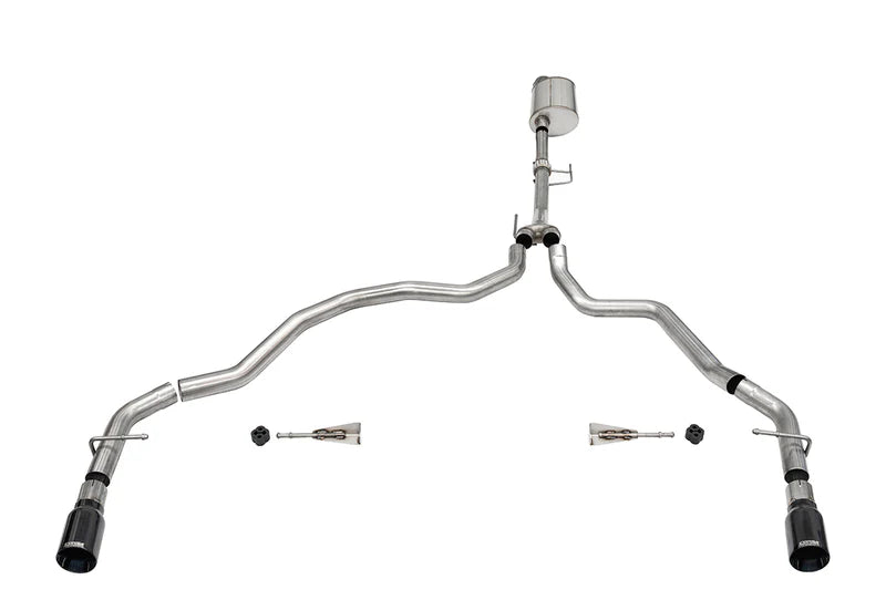 Corsa Performance - Sport / 3.0 in Cat-Back Dual Rear Exit | 2021-24 Ford F-150 3.5T EcoBoost (141.5" WB) - Legends Auto Parts