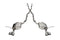 Corsa Performance - Xtreme, Sport / 2.5 in Cat-Back 4.0 in Twin Tips | 2014-21 Jeep Grand Cherokee 5.7L - Legends Auto Parts