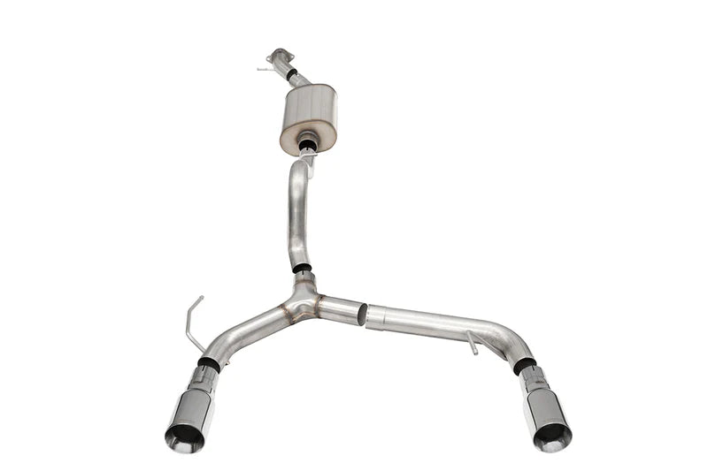 Corsa Performance - Sport / 2.75 in Cat-Back DRE 4.0 in Single Tips | 2021-25 Ford Bronco 2.3L Turbo (2-Door) - Legends Auto Parts