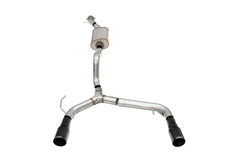 Corsa Performance - Sport / 2.75 in Cat-Back DRE 4.0 in Single Tips | 2021-25 Ford Bronco 2.3L Turbo (2-Door) - Legends Auto Parts