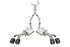 Corsa Performance - Xtreme Valved / 3.0 in Cat-Back 4.5 in Carbon Fiber Twin Tips | 2022+ Cadillac CT4-V Blackwing