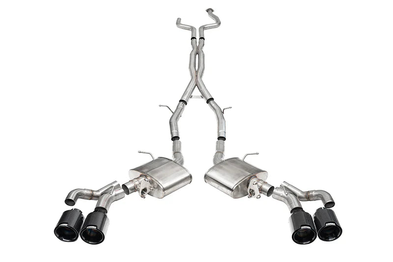 Corsa Performance - Xtreme Valved / 3.0 in Cat-Back 4.5 in Carbon Fiber Twin Tips | 2022+ Cadillac CT5-V Blackwing
