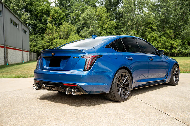 Corsa Performance - Xtreme Valved / 3.0 in Cat-Back 4.5 in Carbon Fiber Twin Tips | 2022+ Cadillac CT5-V Blackwing