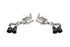 Corsa Performance - Sport Valved / 3.0 in Axle-Back 4.5 in Carbon Fiber Twin Tips | 2022+ Cadillac CT5-V Blackwing