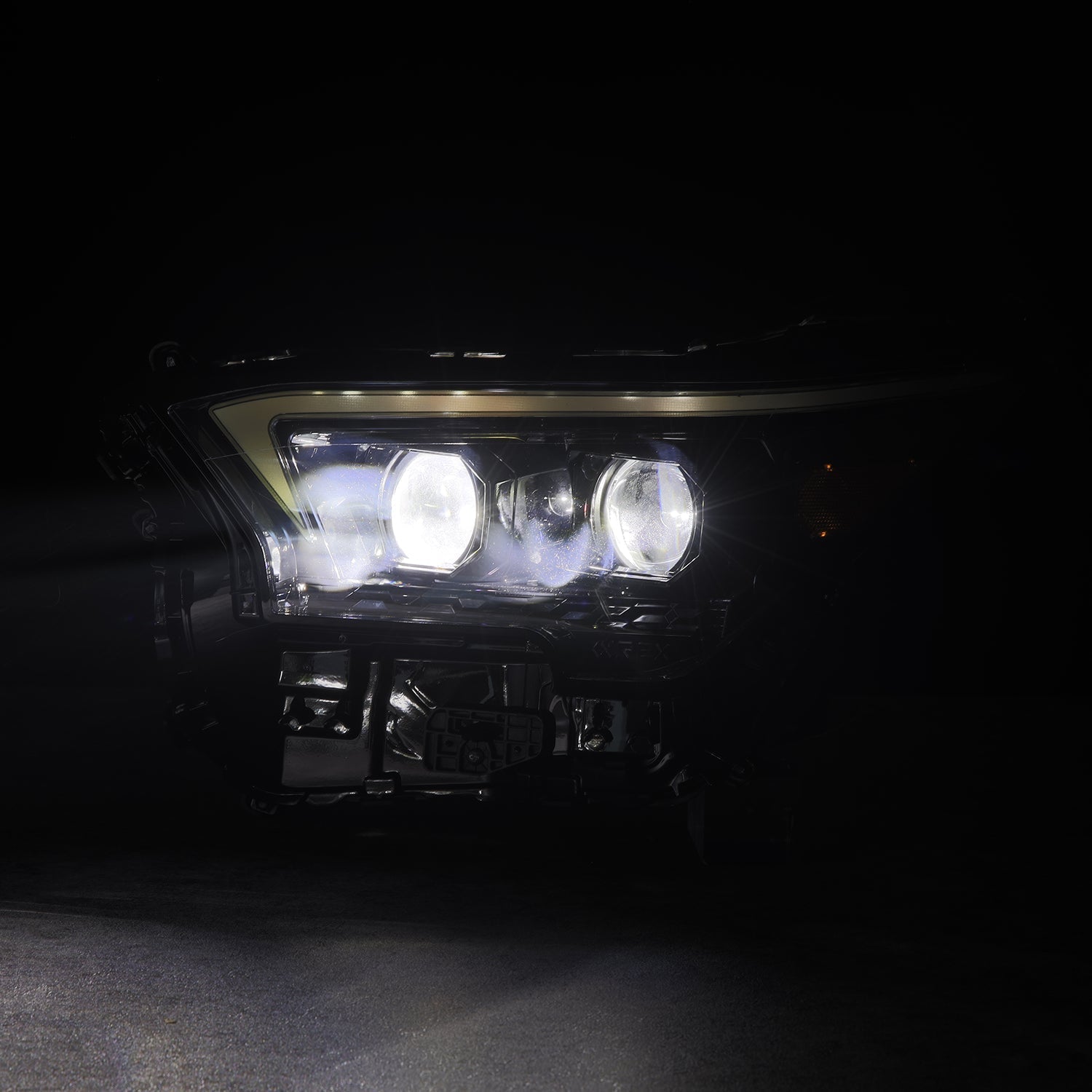 24-25 Toyota Tacoma / 25-up 4Runner OG-Style LUXX-Series LED Projector Headlights Alpha-Black | AlphaRex