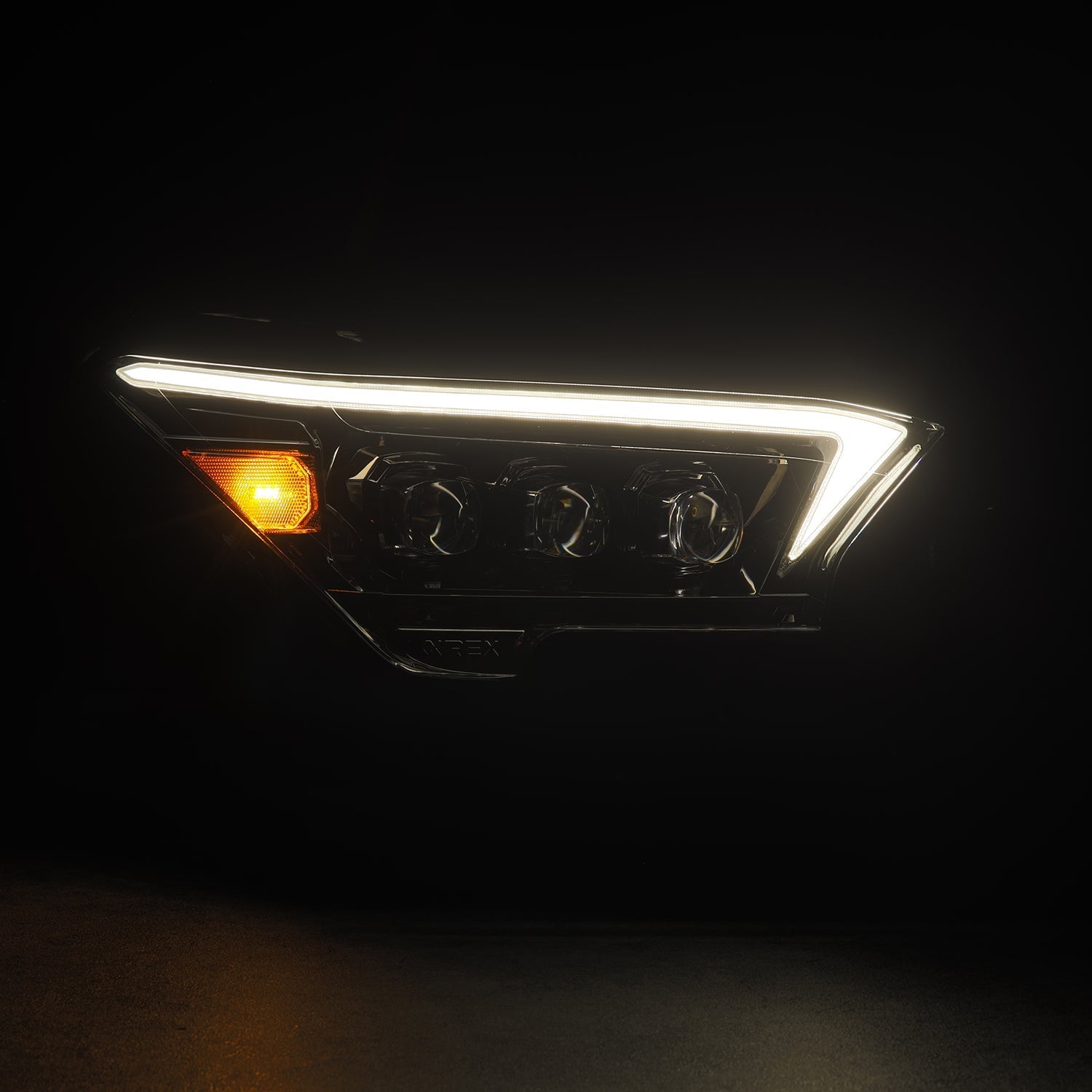 24-25 Toyota Tacoma / 25-up 4Runner OG-Style NOVA-Series LED Projector Headlights Alpha-Black | AlphaRex