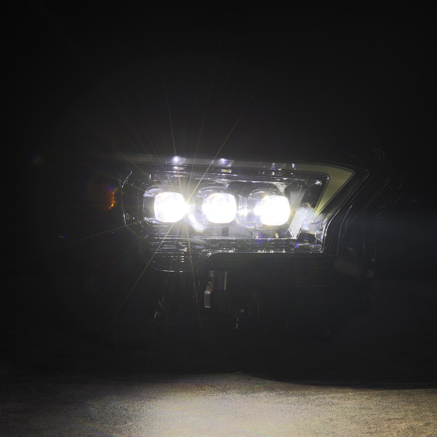 24-25 Toyota Tacoma / 25-up 4Runner OG-Style NOVA-Series LED Projector Headlights Alpha-Black | AlphaRex