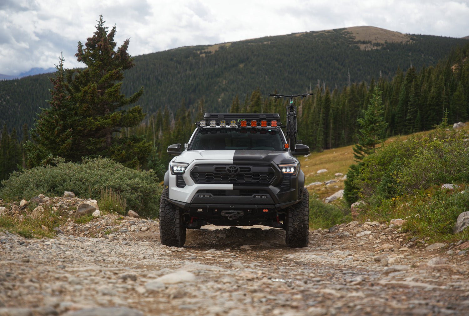 24-up Toyota Tacoma NOVA-Series LED Projector Headlights Alpha-Black | AlphaRex