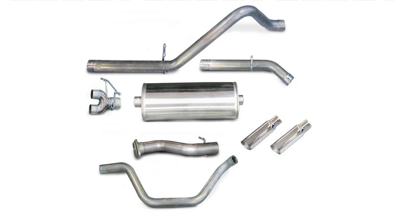 Corsa Performance - Sport / 3.0 in Cat-Back DRE 4.0 in Single Tips | 07-08 Silverado Sierra 4.8L 5.3L 6.0L 143WB - Legends Auto Parts