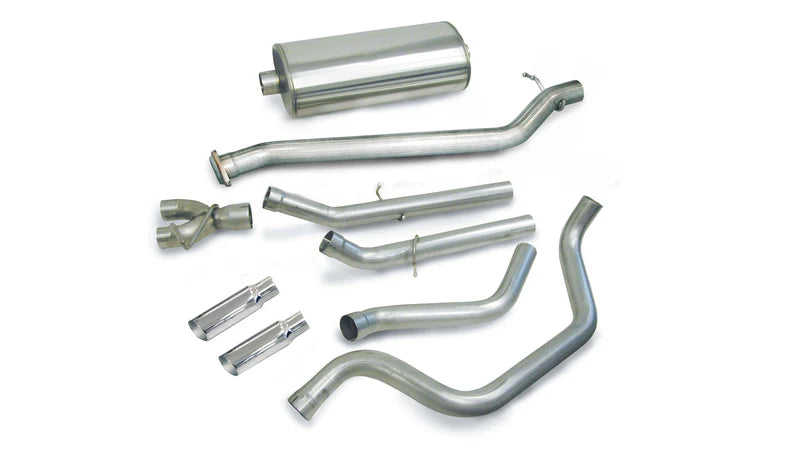 Corsa Performance - Sport / 3.0 in Cat-Back DRE 4.0 in Single Tips | 99-06 Silverado Sierra 4.8L 5.3L 143WB - Legends Auto Parts