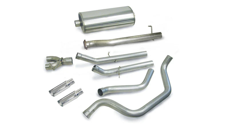 Corsa Performance - Sport / 3.0 in Cat-Back DRE 4.0 in Single Tips | 99-06 Silverado Sierra 4.8L 5.3L 133WB - Legends Auto Parts