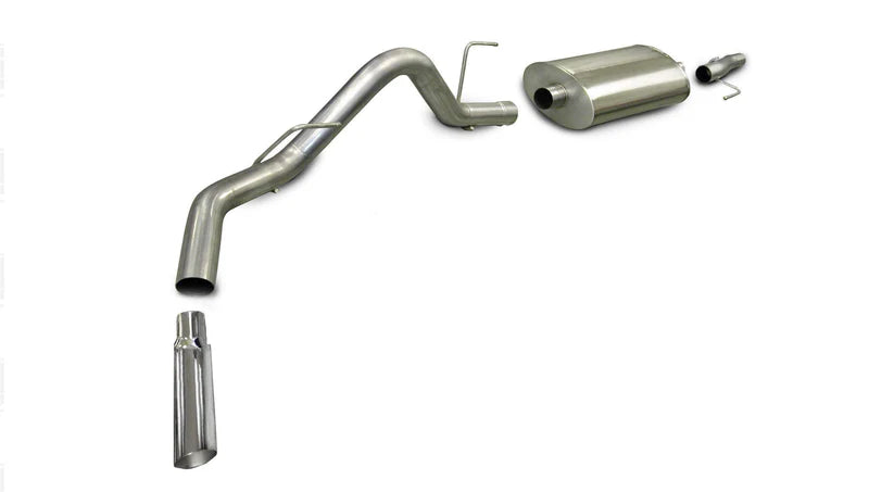 Corsa Performance - Sport / 3.0 in Cat-Back SSE 4.0 in Single Tip | Ford F-150 V8 2006-2008 5.4L, 4.6L - Legends Auto Parts
