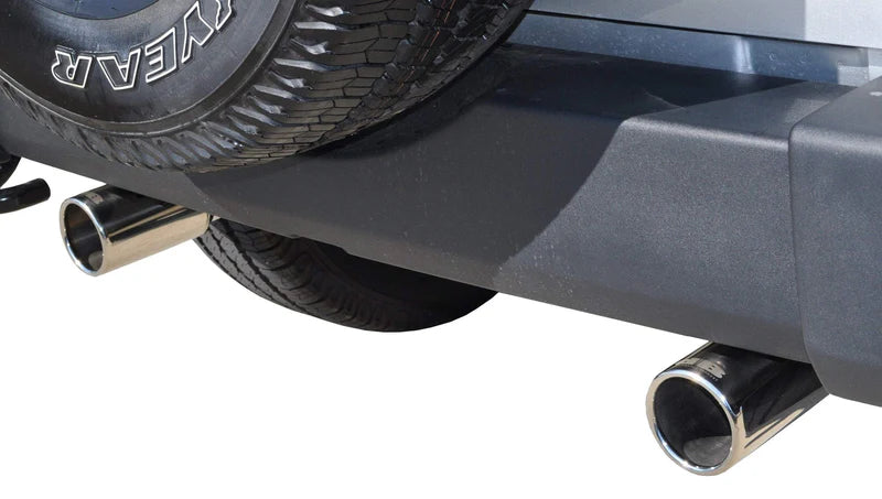Corsa Performance - Sport / 2.5 in Axle-Back 3.5 in Single Tips | 2007-2018 Jeep Wrangler JKU/JK - Legends Auto Parts