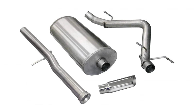 Corsa Performance - Sport / 3.0 in Cat-Back SSE 4.0 in Single Tip | 11-13 Silverado Sierra, Denali 6.2L 143WB - Legends Auto Parts