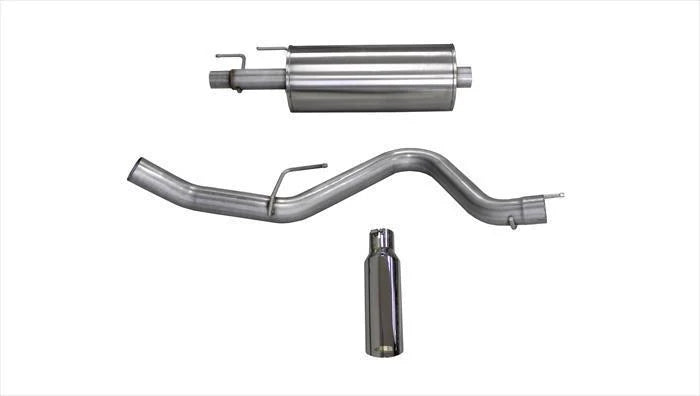 Corsa Performance - Sport / 3.0 in Cat-Back SSE 4.0 Single Tip | Ford F-150 EcoBoost 2015-2020 2.7T, 3.5T - Legends Auto Parts