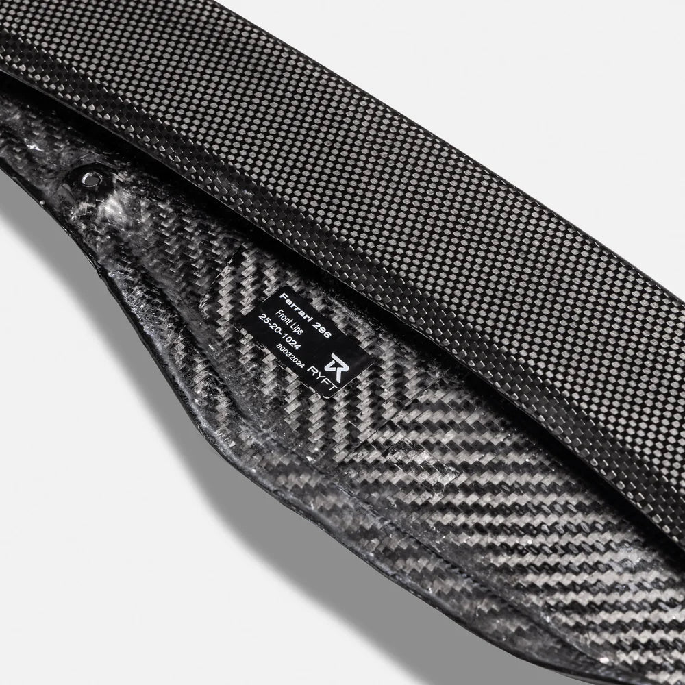 RYFT - Ferrari 296 Carbon Fiber Front Splitter - Legends Auto Parts