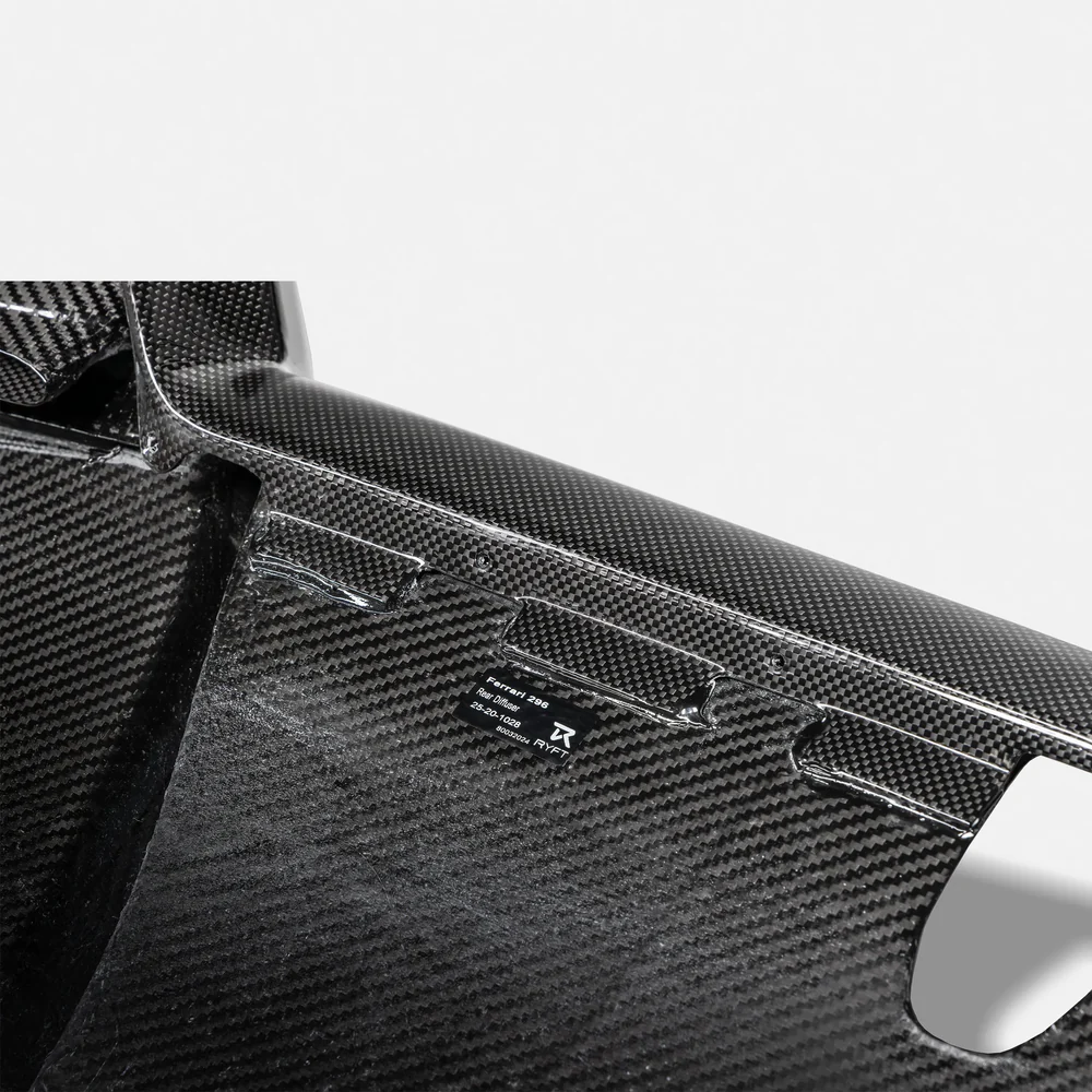 RYFT - Ferrari 296 Carbon Fiber Rear Diffuser - Legends Auto Parts