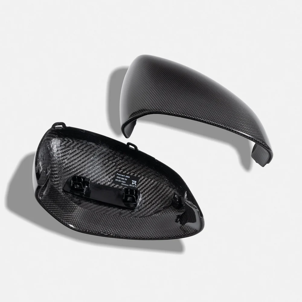 RYFT - Ferrari 296 Carbon Fiber Mirror Covers - Legends Auto Parts