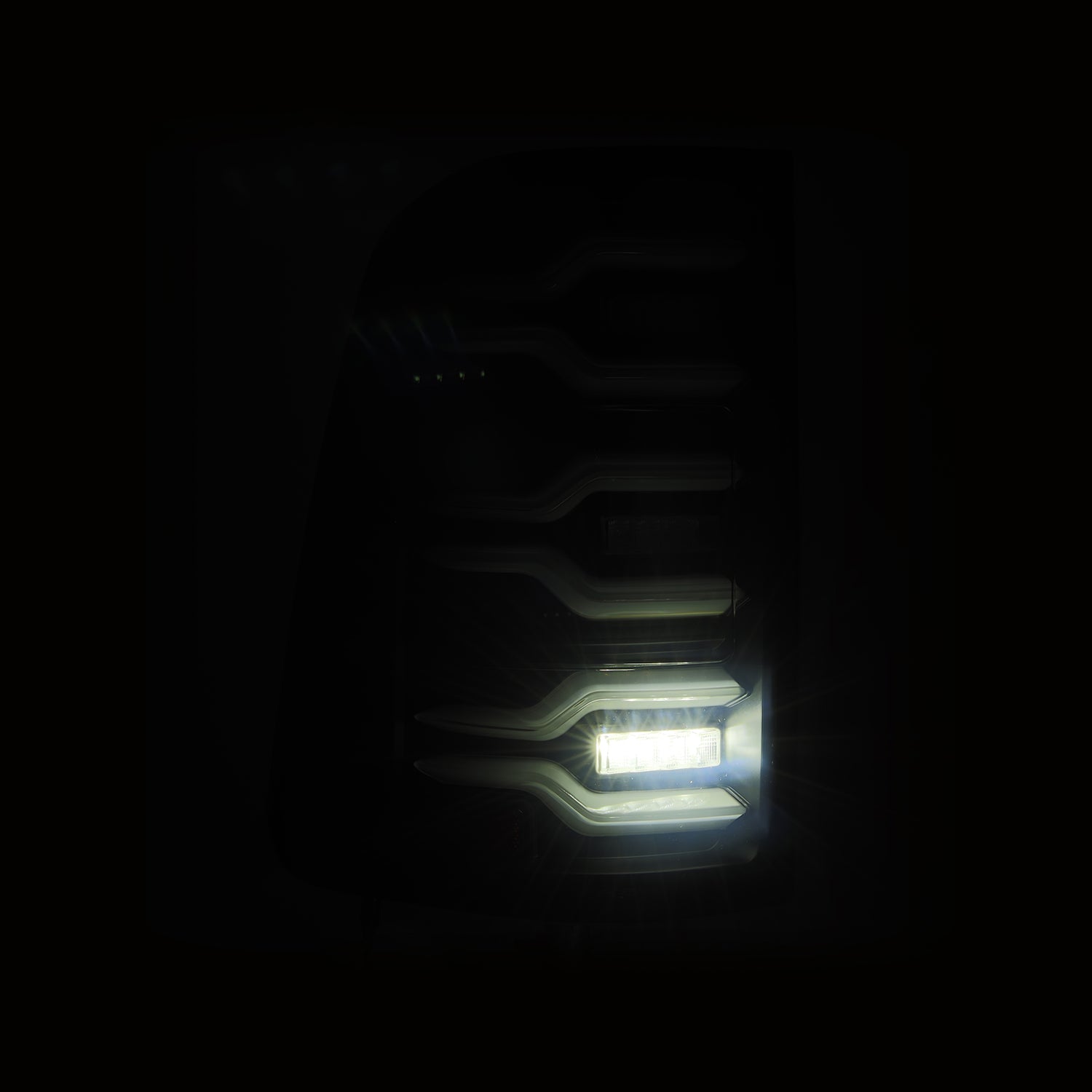 25 Ram 1500 LUXX-Series LED Tail Lights Black | AlphaRex