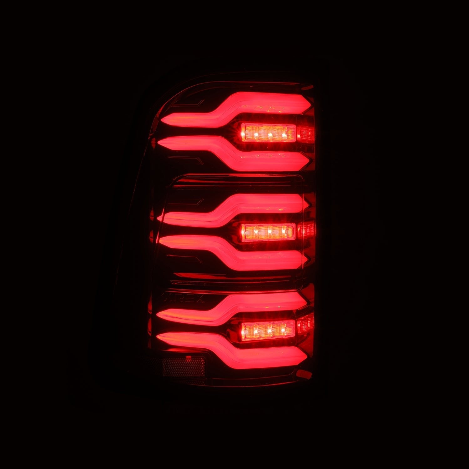 25 Ram 1500 LUXX-Series LED Tail Lights Black Red | AlphaRex