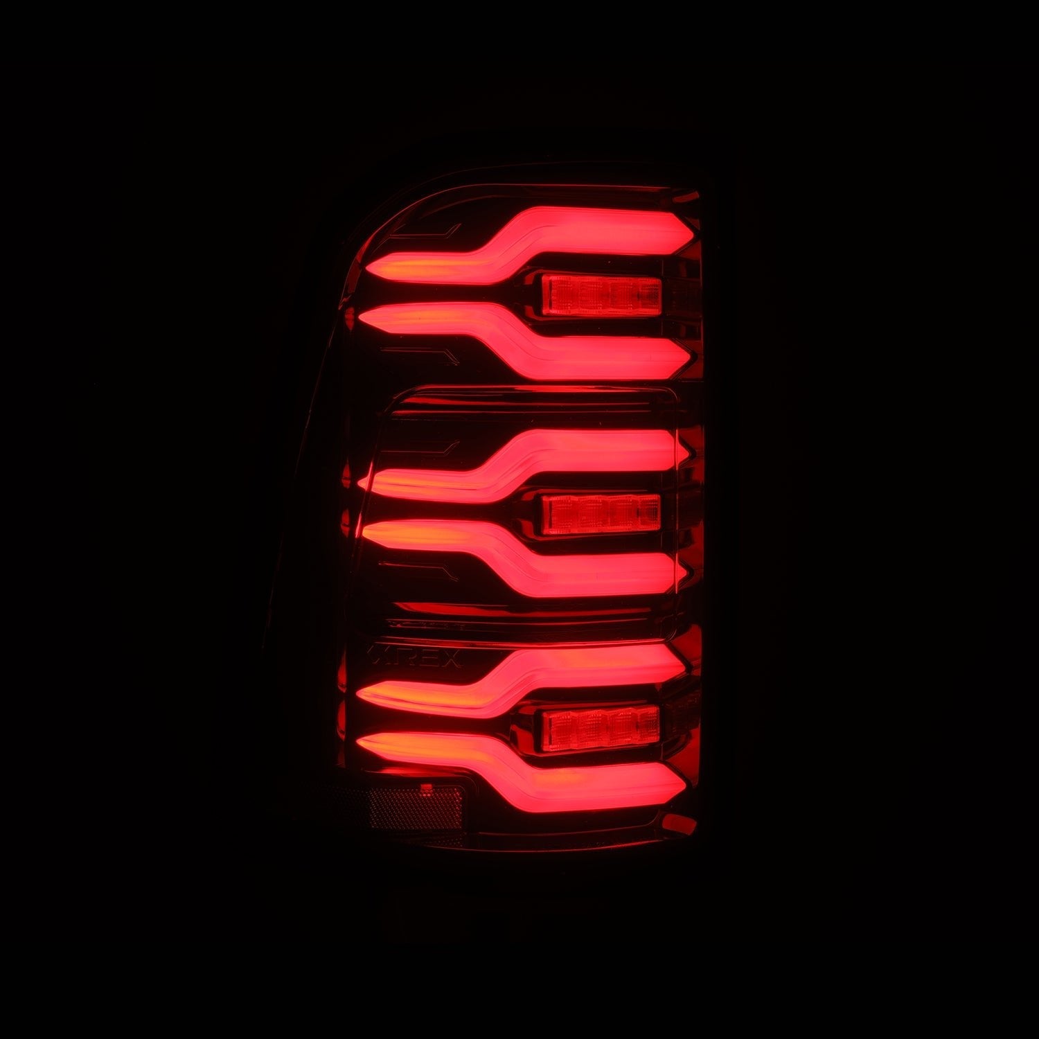 25 Ram 1500 LUXX-Series LED Tail Lights Black Red | AlphaRex