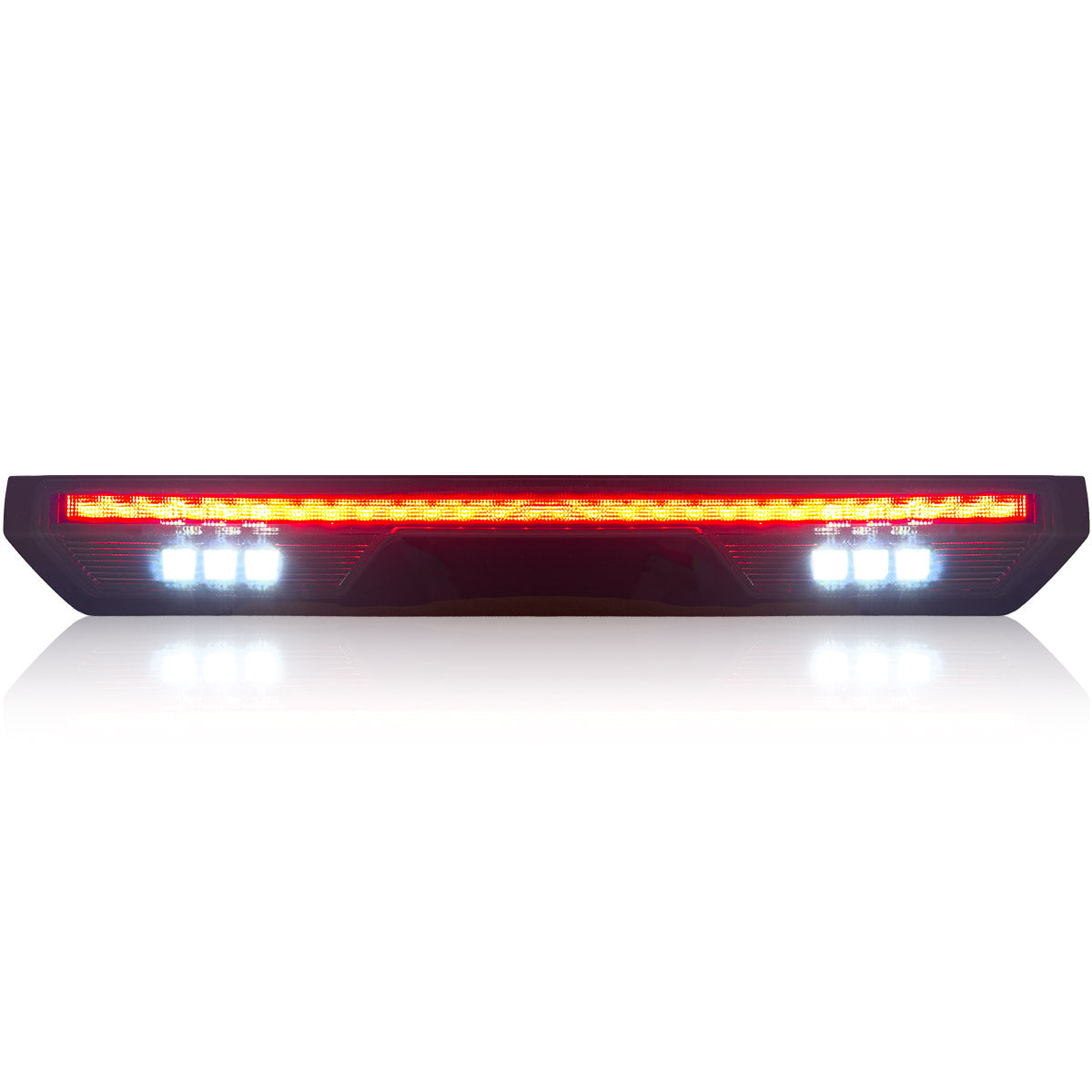 2020-2024 GMC/Chevrolet 1500/2500/3500 Smoked LED Third Brake Light (For Models WITHOUT Cargo Bed Camera) - Legends Auto Parts