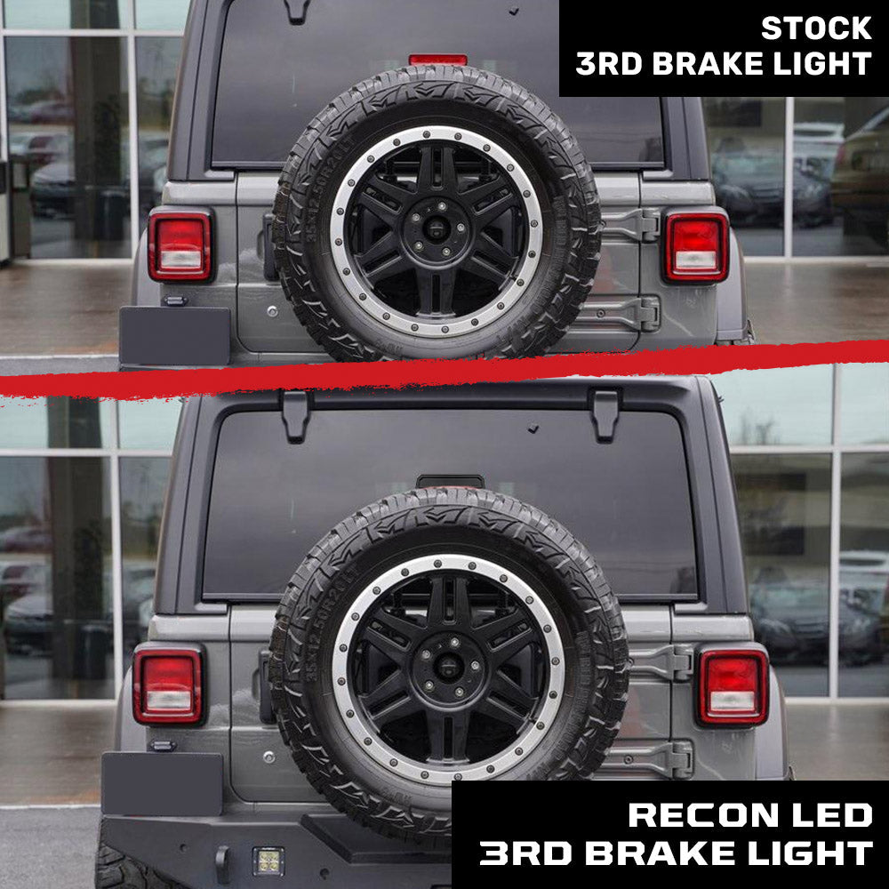 2018-2024 Jeep JL Wrangler High Power LED Smoked Third Brake Light - Legends Auto Parts