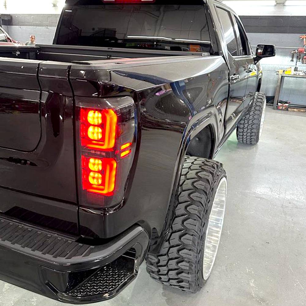 2019-2023 GMC Sierra 1500 RECON Smoked OLED Tail Lights (Replaces Factory Halogen) - Legends Auto Parts