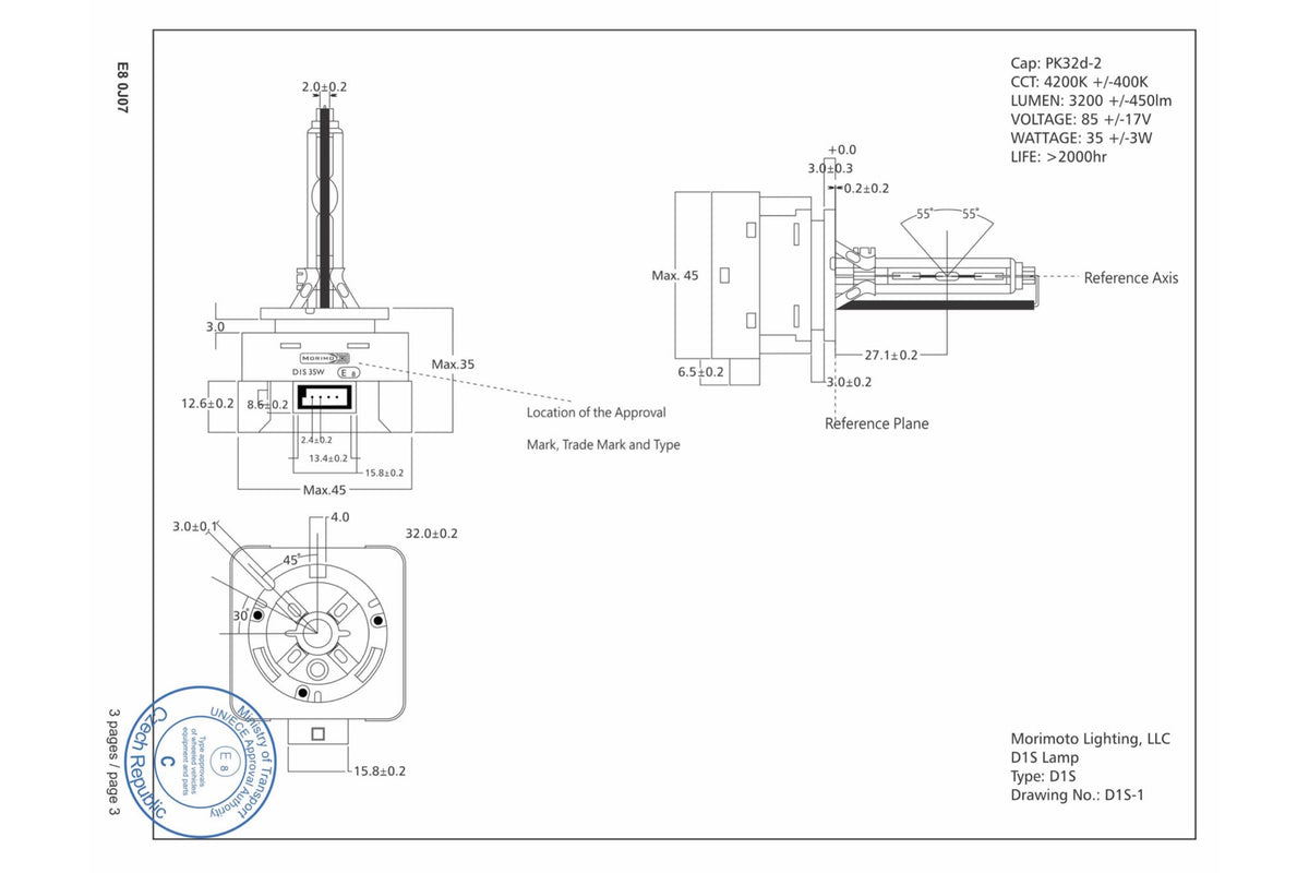 D3S: XB 4300K HID Bulbs (Pair)