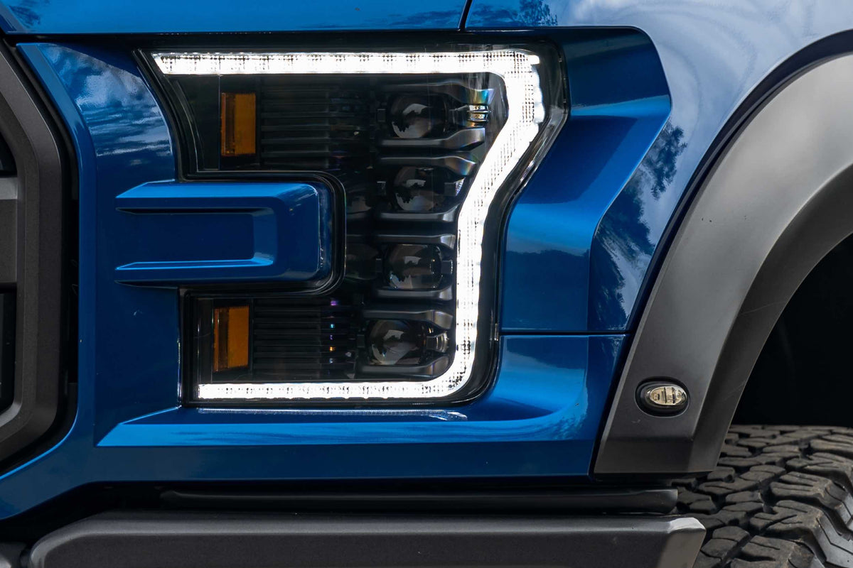 XB LED Headlights: Ford F-150 (15-17 / White DRL / Set)
