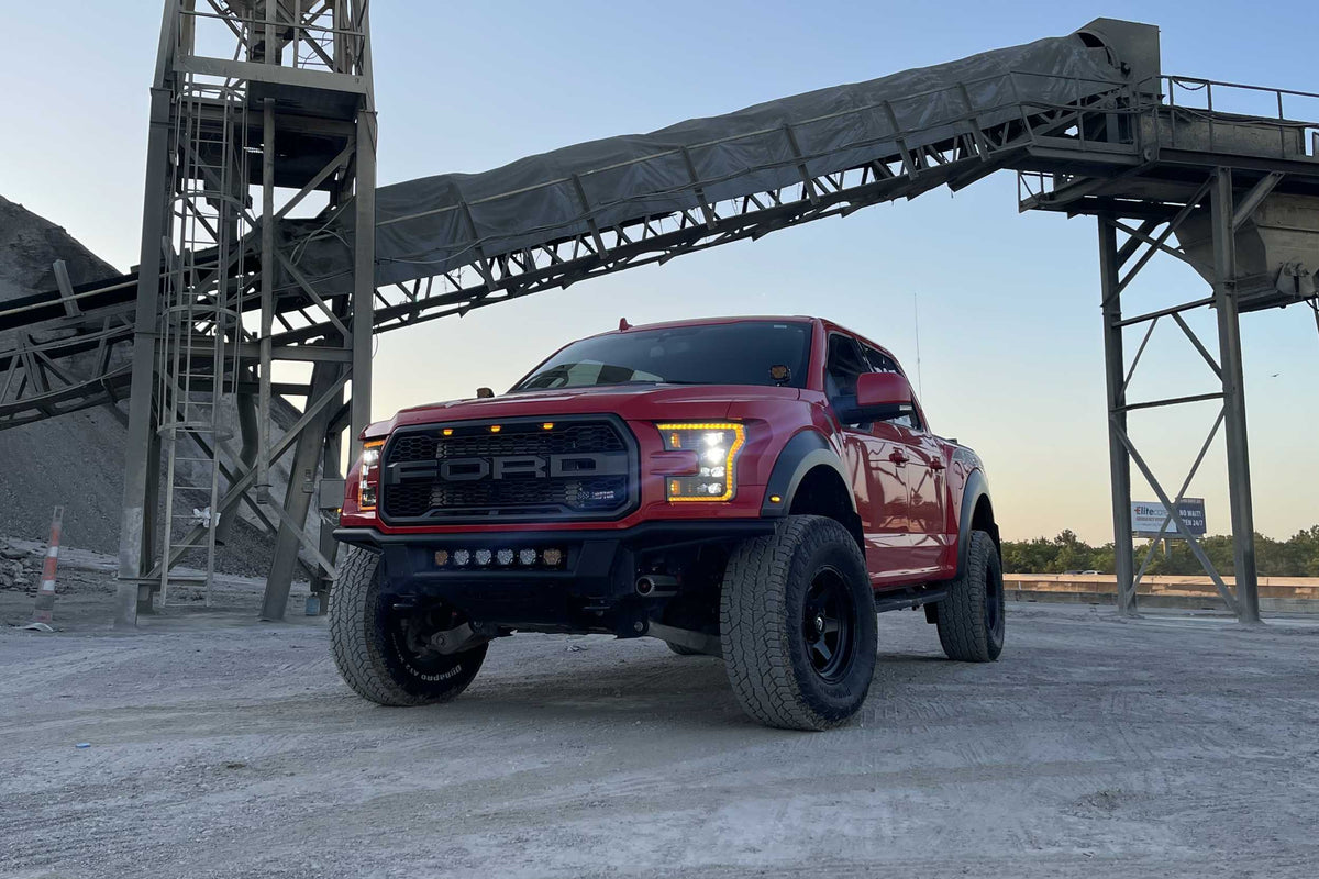 XB LED Headlights: Ford F-150 (15-17 / Amber DRL / Set)