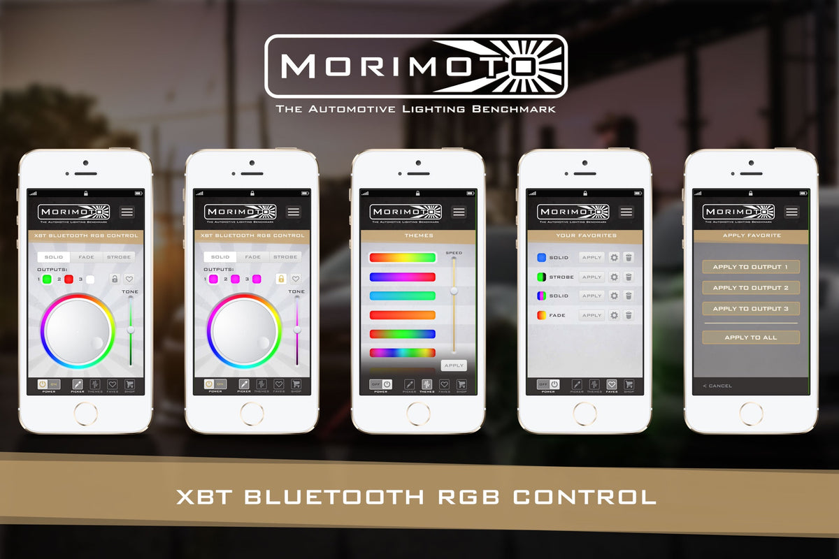 RGBW Controller: Morimoto XBT (1x5 / 2x4 Wire Universal Standard)