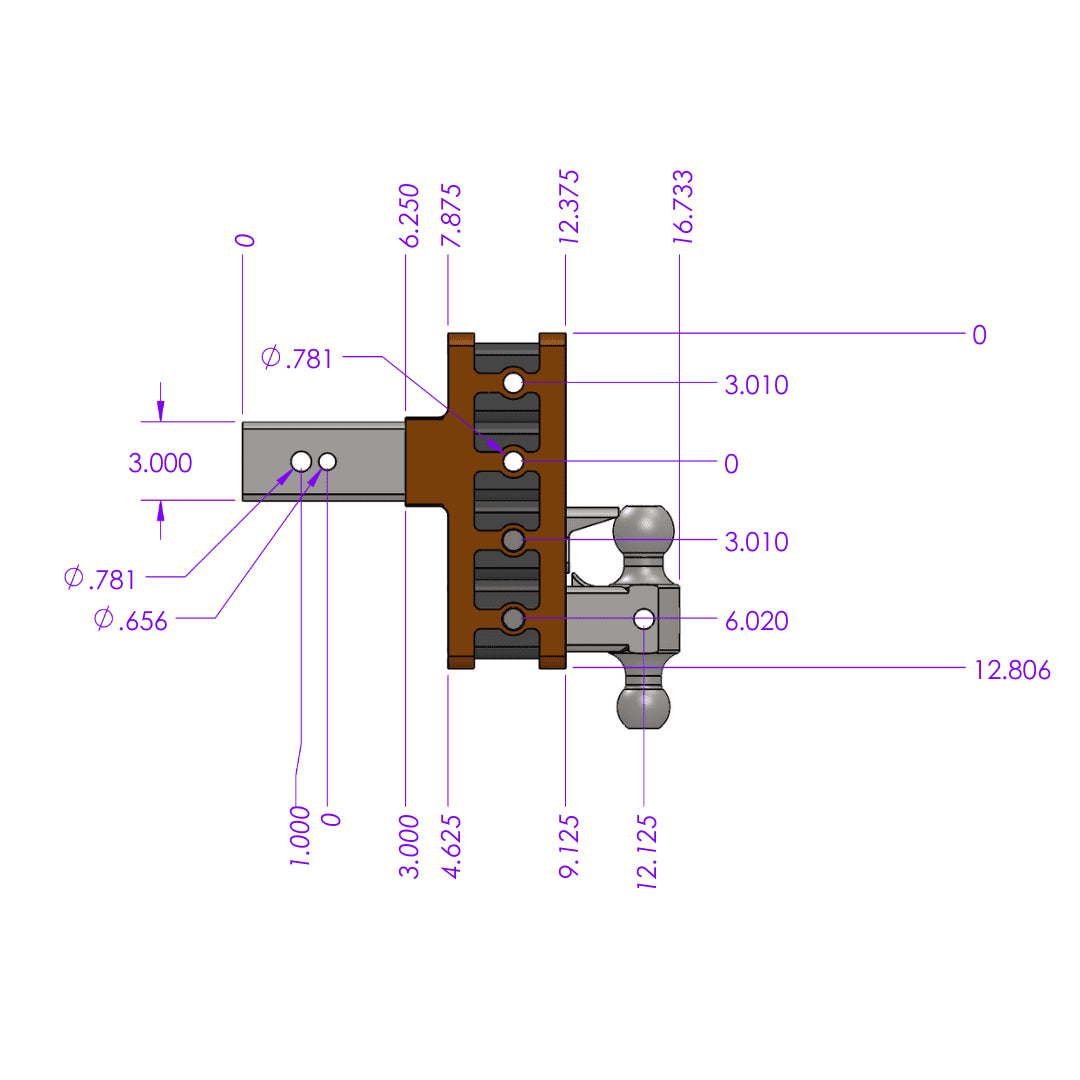 GEN-Y Hitch Mega-Duty 32k Drop Hitch (2.5