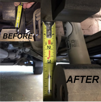 Rear Mini Spring Pack 3 Leaf 1.25 Inch Lift Sag Correction Sprinter 2500 4WD/AWD (2015-Up) Van Compass