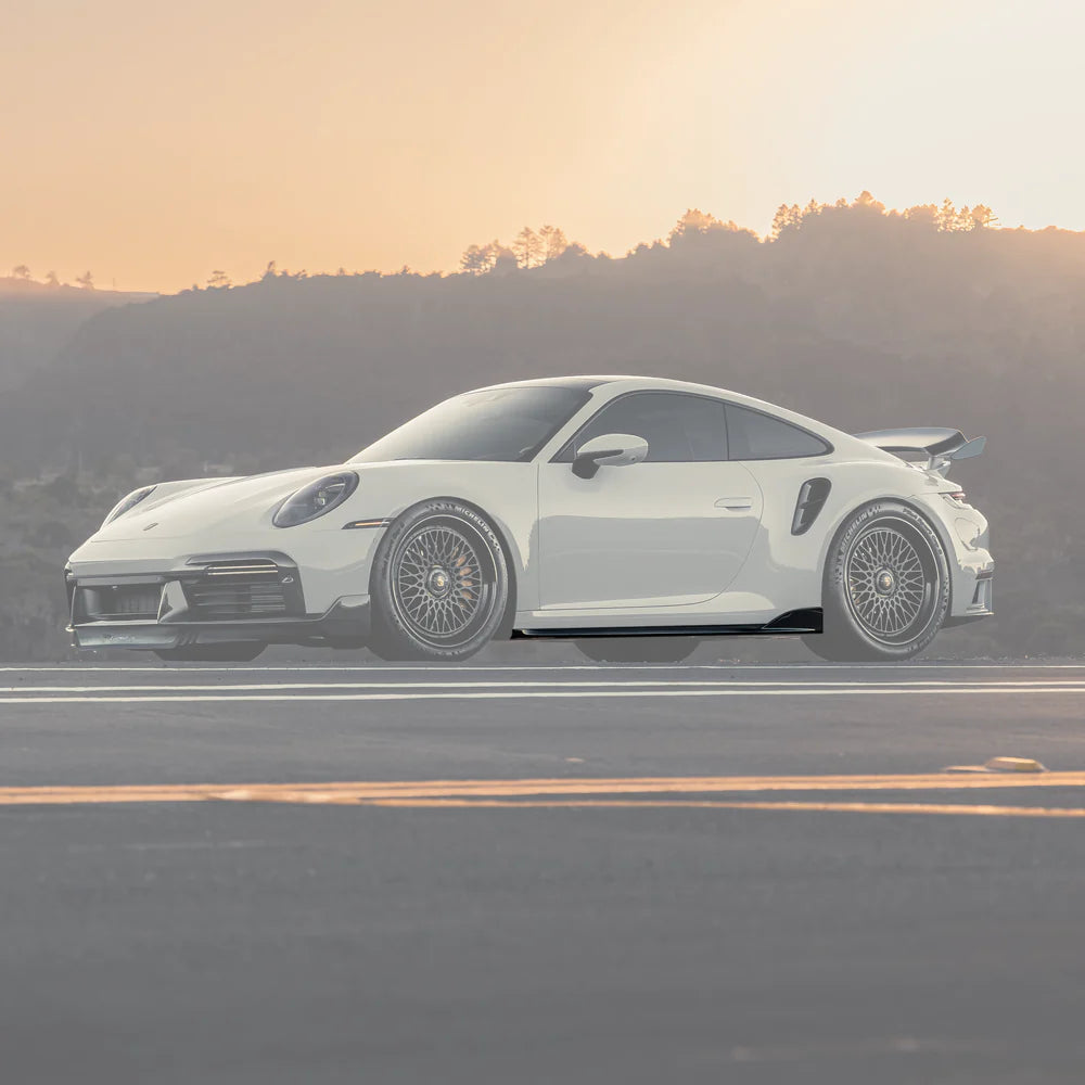 RYFT 2021+ Porsche 911 (992) Turbo S Carbon Fiber Side Skirts - Legends Auto Parts