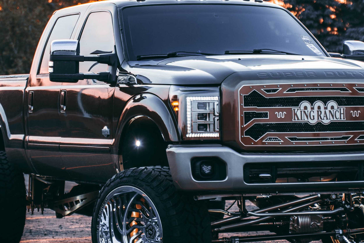 XB LED Headlights: Ford Super Duty (11-16 / White DRL / Set)