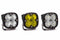 BD Squadron Sport Light Pods: (Each / Clear / Work-Scene Beam / White Body / Flush Mount)