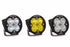 BD Squadron Sport Light Pods: (Each / Clear / Wide Cornering Beam / White Body / Flush Mount)
