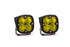 BD Squadron Sport Light Pods: (Each / Clear / Work-Scene Beam / White Body / Flush Mount)