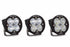 BD Squadron Sport Light Pods: (Each / Clear / Driving Combo Beam / White Body / Flush Mount)