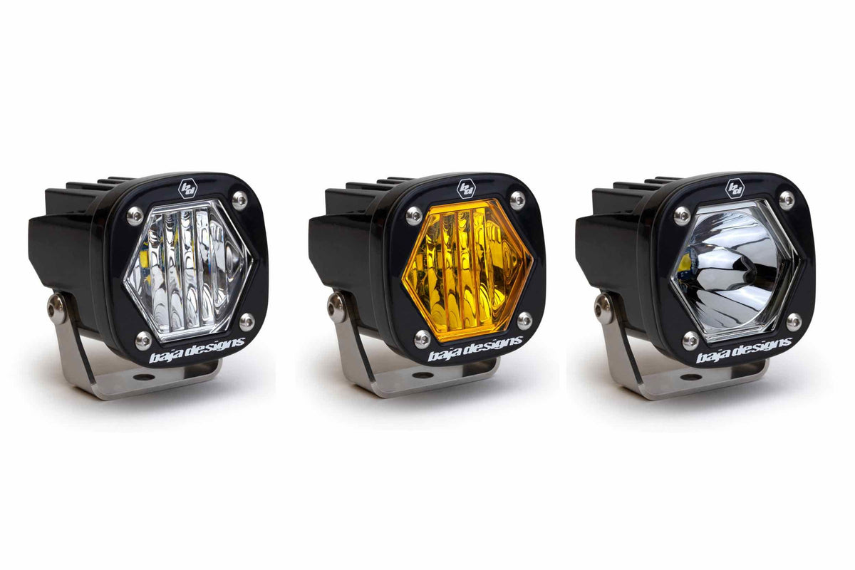 BD S1 LED Pod w/ Bracket (Each / White / Wide Beam)